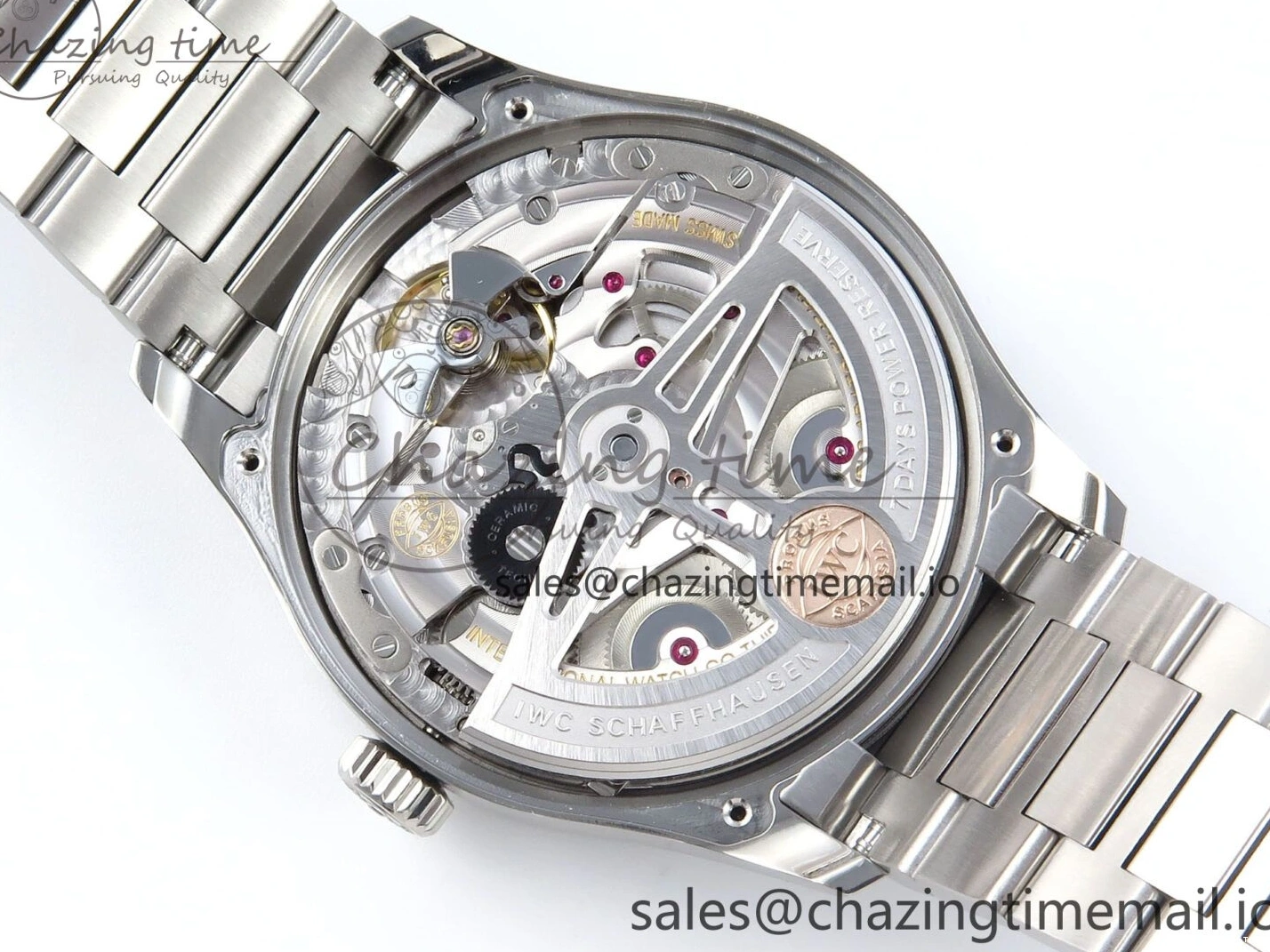 MIROTIME 0202 FashionForward Portugieser Auto IWC0562D APSF 1:1 Best Edition Light Blue Dial on SS Bracelet A 6994